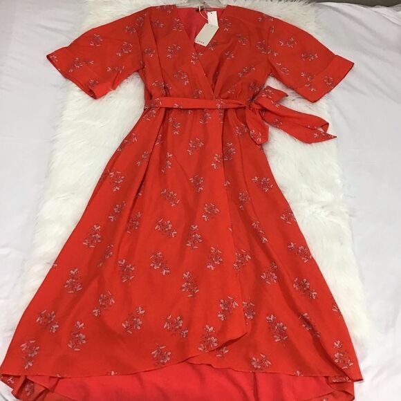 Joie Daymon B Wrap Midi Dress NWT Sz XL - Picture 2 of 9